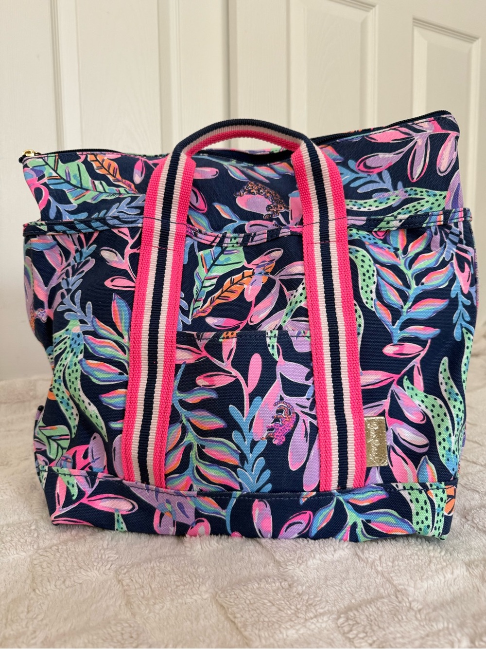 Lilly Pulitzer Mini Mercato Canvas Tote